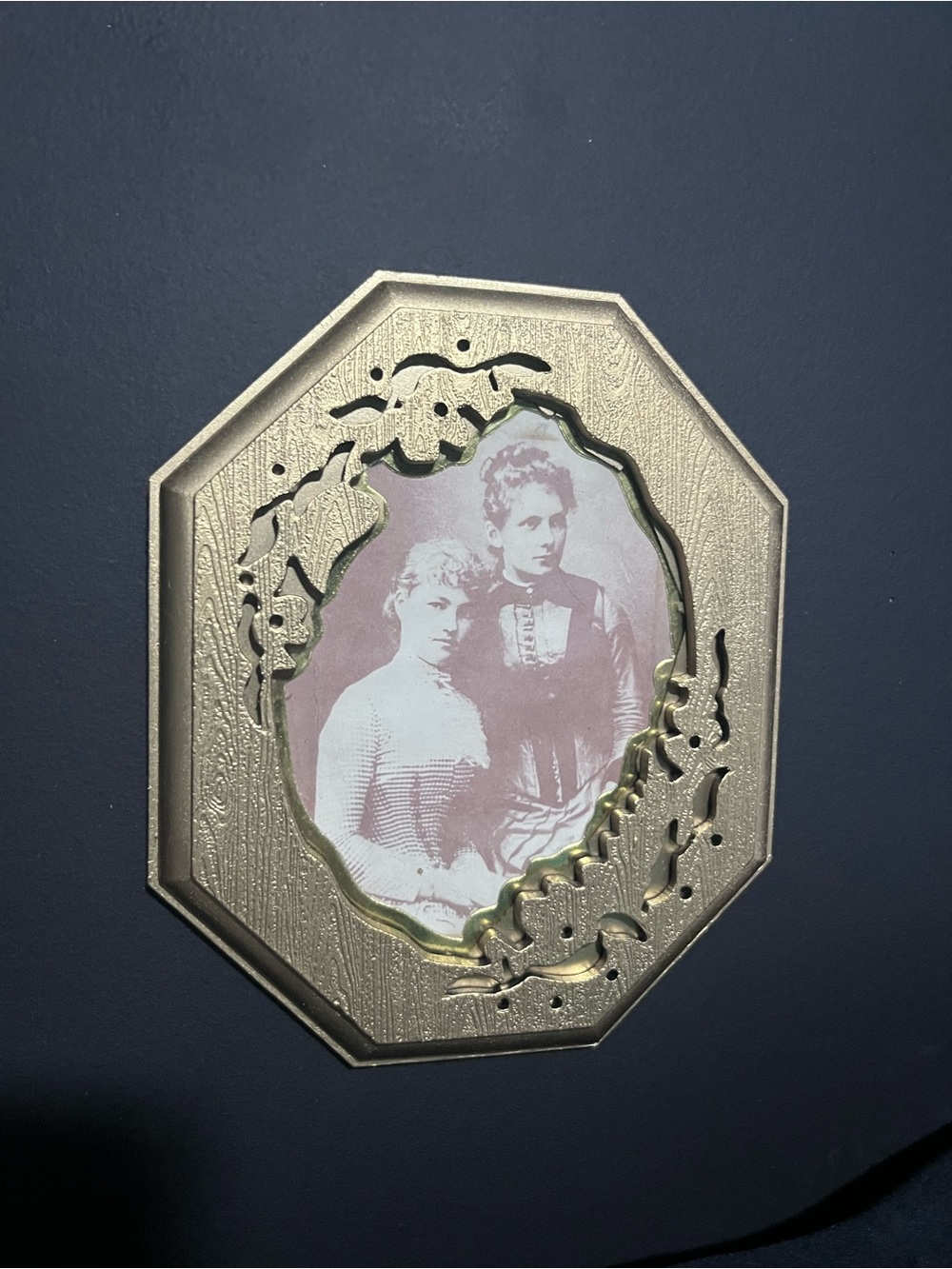 Ornate Gold Octagonal Wall Frame - Decorative Home Accent